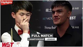 Sijun Yuan vs Paul Deaville Full Match Highlights - Championship League Snooker 2024