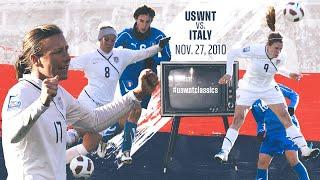 WNT vs Italy: USWNT Classics Replay - November 27, 2010