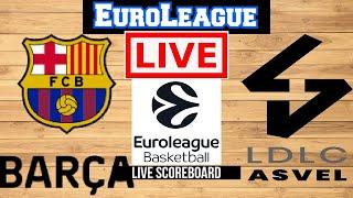 Live: FC Barcelona Vs ASVEL | EuroLeague | Live Scoreboard | Play By Play