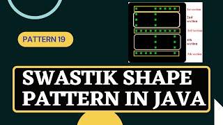 Swastik pattern in java