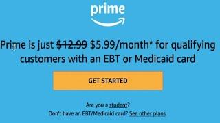 Save 50% off Amazon Prime if you have an EBT Card or Medicaid Card Check out this video