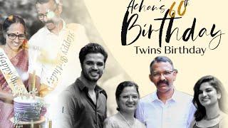 Achan’s 60 th birthday | Surprising him with a gift| Birthday wishes to the twins in the family