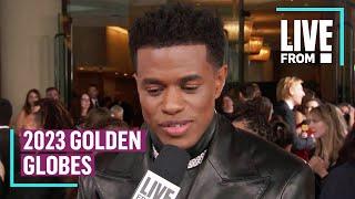 Jeremy Pope's Message for Ryan Murphy at Globes | E! News