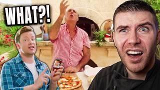 Pro Chef Reacts.. Jamie Oliver's MENTOR Makes PERFECT Pizza?!