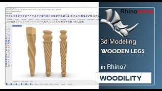 rhino tutorial -wooden leg 3d modeling