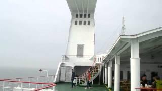 Riding cruise from Busan to Jeju