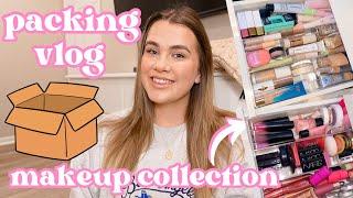 house update + *pr unboxing* + packing up my *makeup collection*  2025