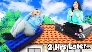 Last  To Leave THE MATTRESS ON THE ROOF! challenge