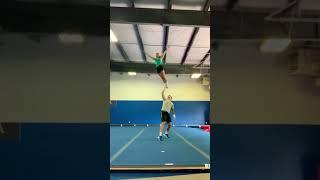 Smoothest cheerleading fail you will ever see #cheer #fail #partnerstunts