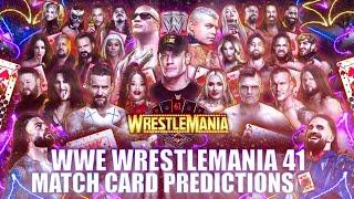 WWE WrestleMania 41 Match Card Predictions V3