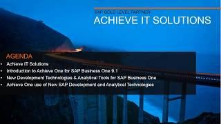 Use of New Development Technologies for SAP Business One | Achieve IT Solutions