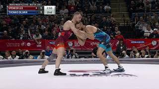 57kg Final X - Match 1 - Spencer Lee vs Thomas Gilman - Olympic Team Trials 2024