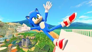 Sonic Ragdolls Physics (GMOD) Episode 595