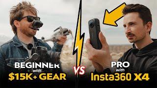 Beginner w/ $15K+ Gear vs. Pro w/ Insta360 X4