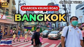 [4K HDR] Bangkok City 2024 | Walk Around Charoen Krung Road | Bangkok Street Walk