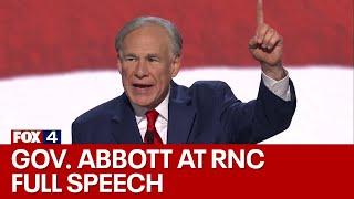 Texas Gov. Greg Abbott talks about the border at RNC: FULL SPEECH