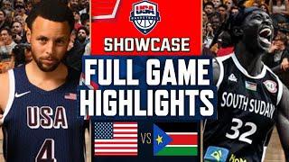 Team USA vs South Sudan Full Highlights July 20, 2024 | USA Basketball Showcase | Olympics 2024