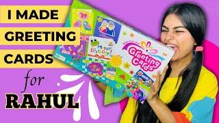 Greeting Card making for Rahul  #crafteraditi #diy #handmade #GreetingCard #Unboxing @CrafterAditi