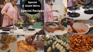 देखो कौन स्पेशल आ रहा है , इतना सब Special Guest Menu , Made  Many Recipes, Quick Halwa , New Snacks