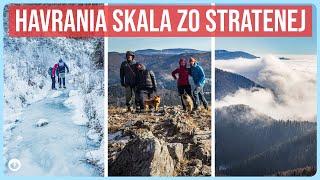 Havrania skala zo Stratenej v zime