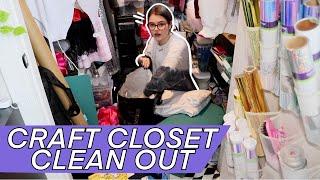 CLEAN WITH ME: Craft Room / Cosplay Closet Clean Out