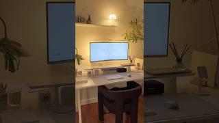 Adding some upgrades to make my home office desk setup extra cozy #desksetup #homeoffice #cozyhome