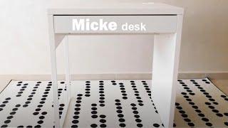 MICKE Desk white IKEA assembly guide