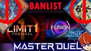 Banlist Evento Duel Limit One and Fusion x Link Festival Master Duel Yu-Gi-Oh! TeamSetoX