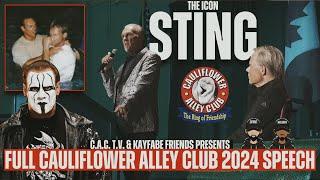 Sting & Lex Luger Full Cauliflower Alley Club Acceptance Speech | Kayfabe Friends Podcast ️