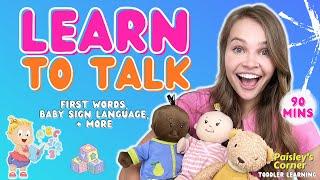 Learn to Talk - Baby Learning 2 | First Words for Babies & Toddlers | Sign Language for Babies