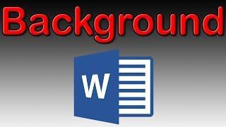 How to insert and set a background image in Word 2016 - Tutorial