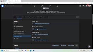 How to Add Name Pronunciation to Profile in Facebook on PC [2025]