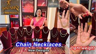 New designslight weight stylish stunning gold chain necklace collections from Tanishq | Chains