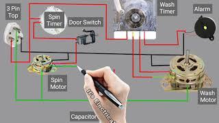 Washing Machine Connection Diagram Washing Machine Wiring।। it s Electrical ।।