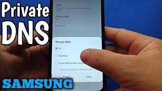 How to setup private DNS on Samsung Galaxy A02