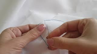 Закрепление нити на ткани без узелка. Начало шитья. Шить без узлов.
