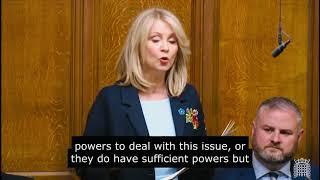 Esther McVey MP asks about the powers police have to move travellers from illegal sites