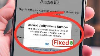 This Phone Number Cannot be used at this time Apple ID | Cannot Verify Phone Number Apple ID 2024