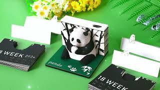 Panda Shape 3D Memo Pad For Christmas Gift