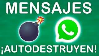 ACTIVA en WHATSAPP los MENSAJES que se AUTODESTRUYEN!!