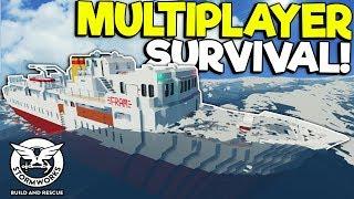 MULTIPLAYER PASSENGER SHIP SINKING SURVIVAL! -  Stormworks: Build and Rescue Survival Gameplay