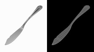 Fish Knife Classic Cutlery 3D Model