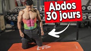 8min Abdos entrainement sans matériel ! (avoir des Abdos en 30 jours)