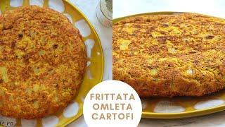 Frittata spaniolă - Omletă cu Cartofi! Reteta Vegana (de post)!