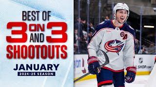 Best 3-on-3 Overtime and Shootout Moments from January | NHL 2024-25