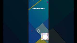 Incoming call fake call Unknown number