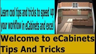 Welcome to eCabinets Tips and Tricks