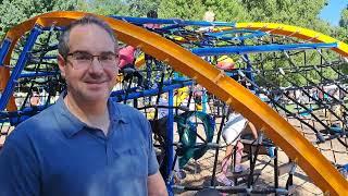 Mike Floyd and son about Crab Trap Dome in Rocky Ripple Hohlt Park Festival 2022