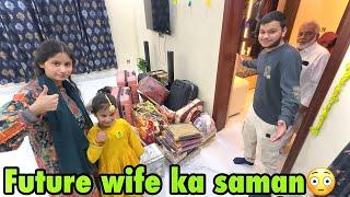 Damadas ki future wife ka sara saman ghar agaya | susar face reveal