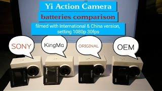 BATTERY TEST Xiaomi Yi International version - SONY vs Original